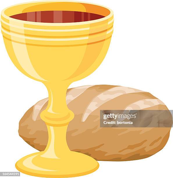 eucharist (communion) - chalice stock illustrations