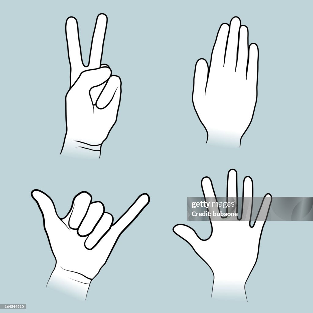 Hand Sign Picture Hand Sign Gestures Collection High-Res Vector Graphic - Getty Images