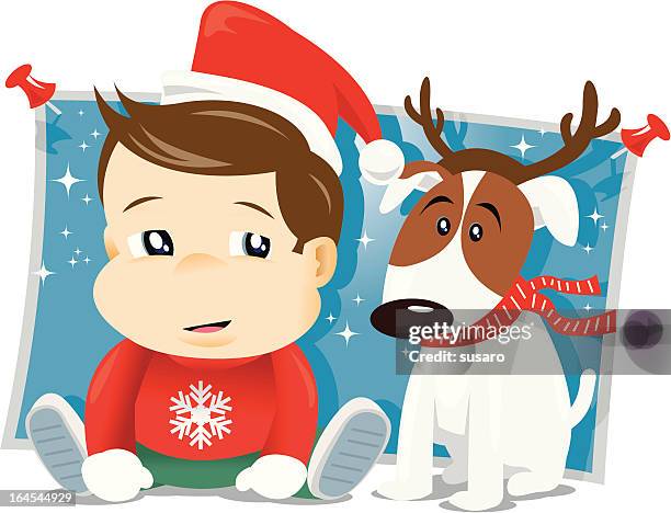 weihnachts-buddy - weihnachten symbolbilder stock-grafiken, -clipart, -cartoons und -symbole