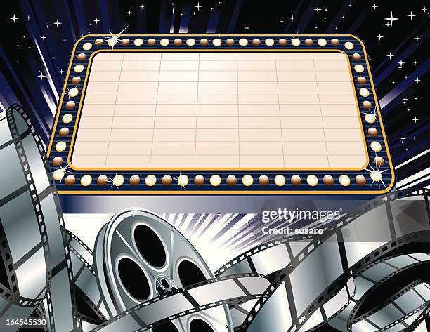 extravaganza movie theme - hollywood background stock illustrations