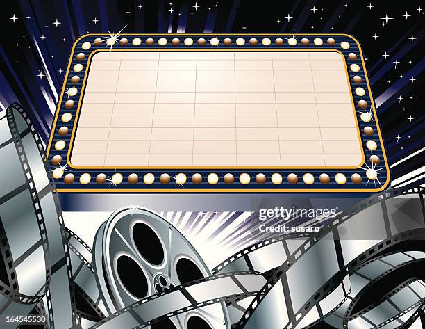 extravaganza movie theme - box office stock illustrations