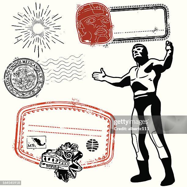 illustrations, cliparts, dessins animés et icônes de je suis bringin mexi dos ! - catch mexicain