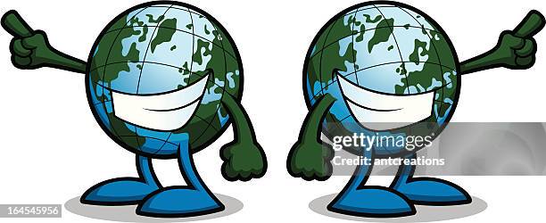 earth globe world pointing - world map points stock illustrations