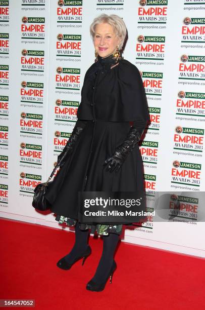 Helen Mirren attends the 18th Jameson Empire Film Awards at Grosvenor House, on March 24, 2013 in London, England.