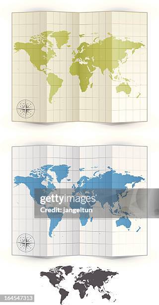 585 World Map Folded Stock Photos, High-Res Pictures, and Images ...