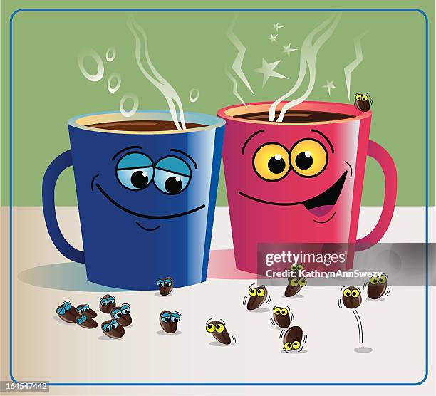 decaf and regular - regular stock illustrations