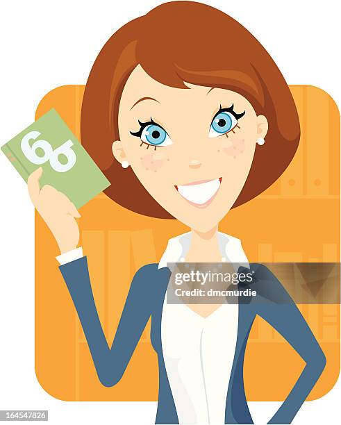six sigma certified (female) - performance coaching stock illustrations