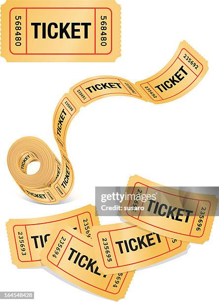 stockillustraties, clipart, cartoons en iconen met get some tickets - ticket