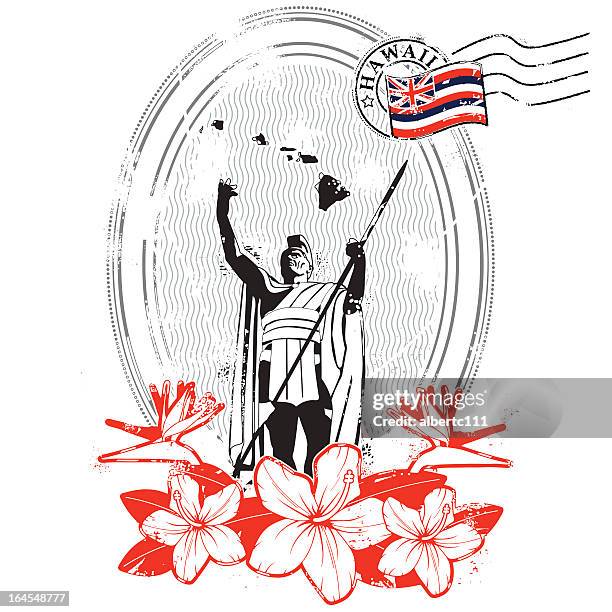 all hail king kamehameha - hawaii flag 幅插畫檔、美工圖案、卡通及圖標