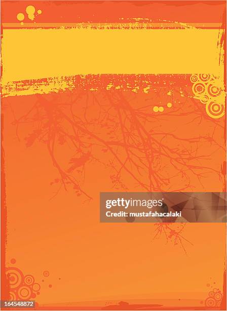 orange abstract background - orange tree stock illustrations