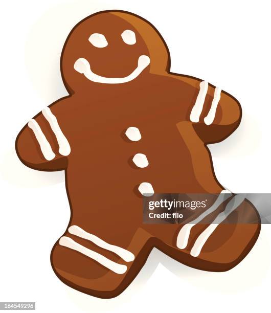 gingerbread cookie - cookie decorating stock illustrations