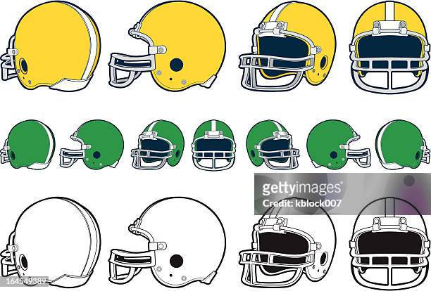 football helmet - sports helmet stock illustrations