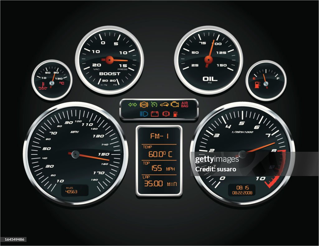 Sport Car Tachometer