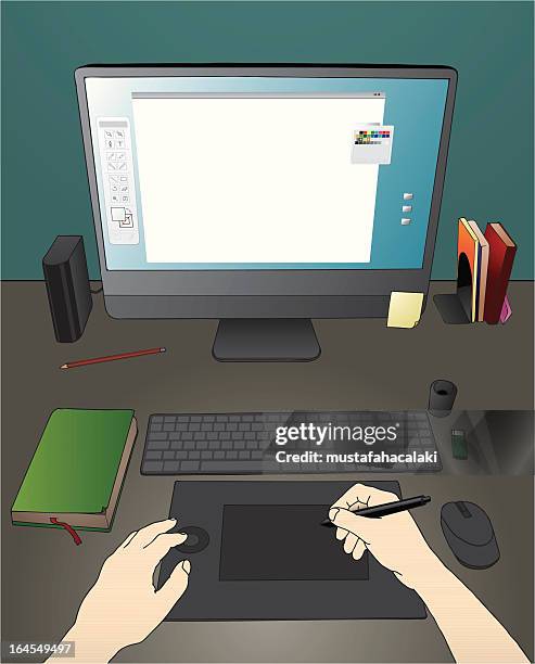 Computer Designer Line Drawing 106 Computer Line Art High Res Illustrations - Getty Images