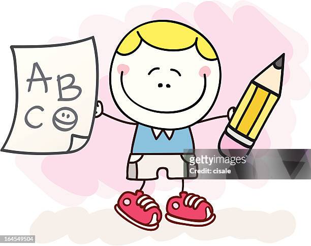 18 Exam And Letter A Cartoon High Res Illustrations - Getty Images