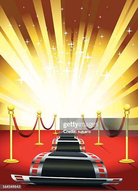 golden path - golden reel stock illustrations