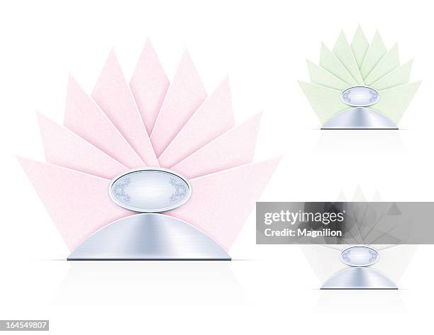 napkins - prom decorations stock illustrations