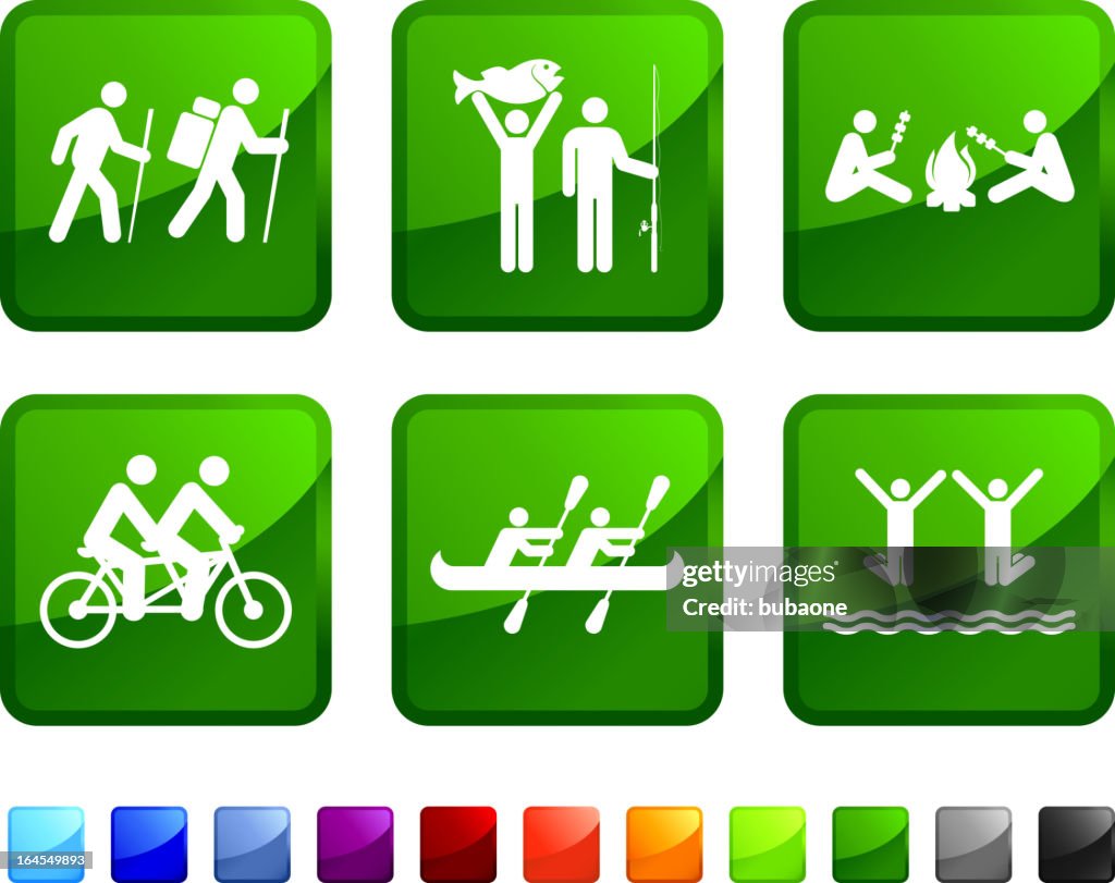 Family Activity vector icon set