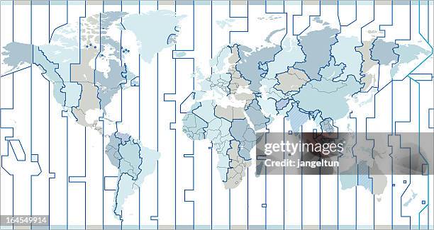 weltzeitzonen - time zone stock-grafiken, -clipart, -cartoons und -symbole