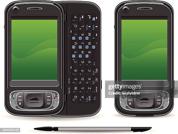 3rd generation (3g) pda - third generation technology stock illustrations