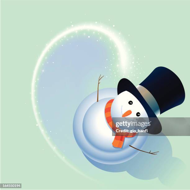 schneemann - schneemann stock-grafiken, -clipart, -cartoons und -symbole
