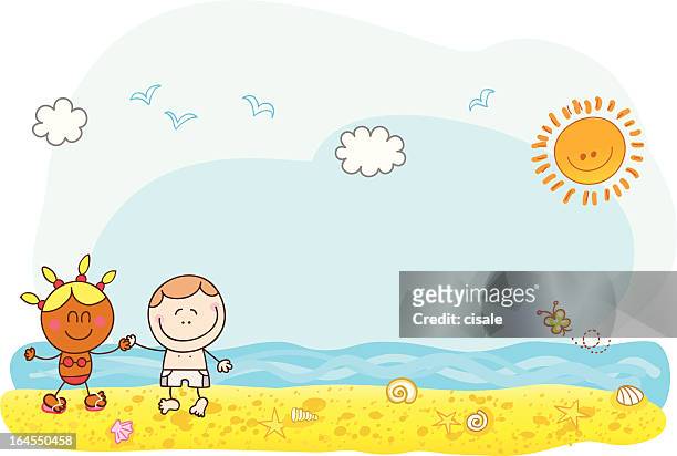 100 Summer Friends Beach Drawing High Res Illustrations - Getty Images