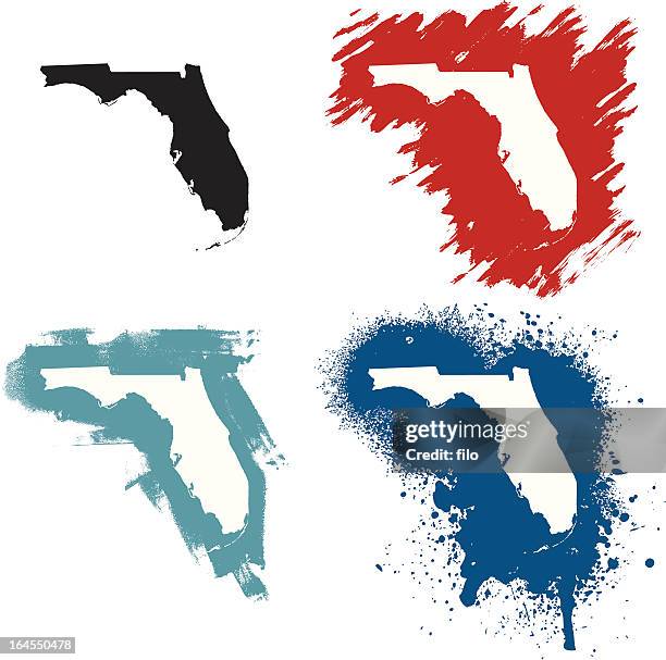 florida - florida outline stock illustrations