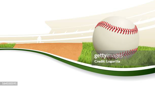 baseball-hintergrund - baseball diamond stock-grafiken, -clipart, -cartoons und -symbole