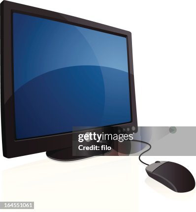 Monitormouse Computer Computer Monitor And Mouse High-Res Vector Graphic - Getty Images