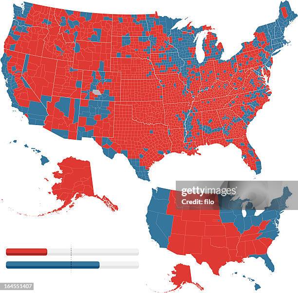 illustrations, cliparts, dessins animés et icônes de résultats élection présidentielle de 2008 - élections présidentielles des états unis