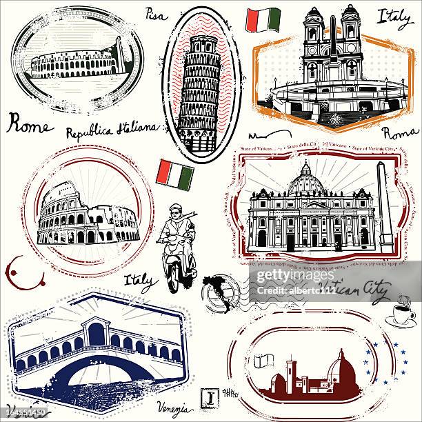 ilustrações, clipart, desenhos animados e ícones de chao repubblica italiana - torre de pisa