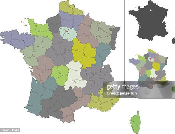 Frace Map Color 1,040 France Map Of Regions Stock Photos, High-Res Pictures, and Images ...