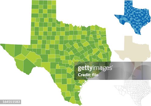 Texas County Map High Res Vector Graphic Getty Images