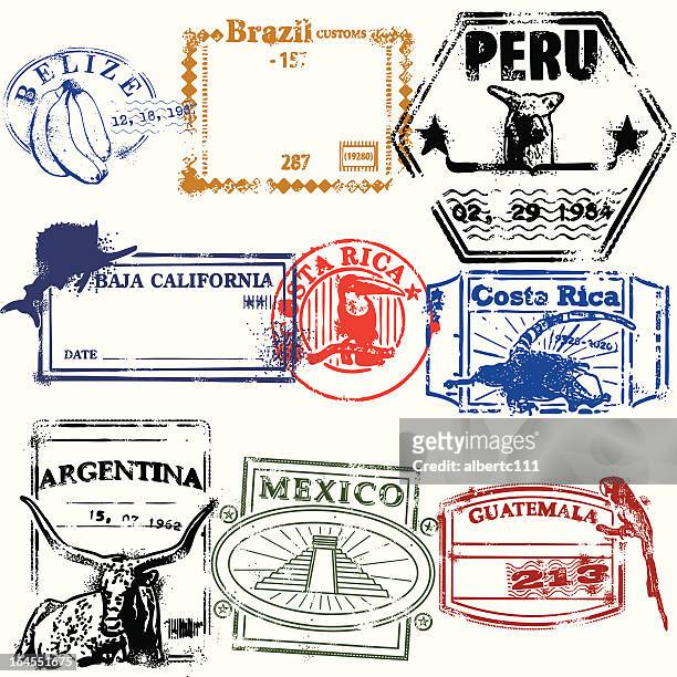 stockillustraties, clipart, cartoons en iconen met stamps of the race - argentinië