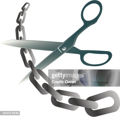 Cutting The Chain High-Res Vector Graphic - Getty Images