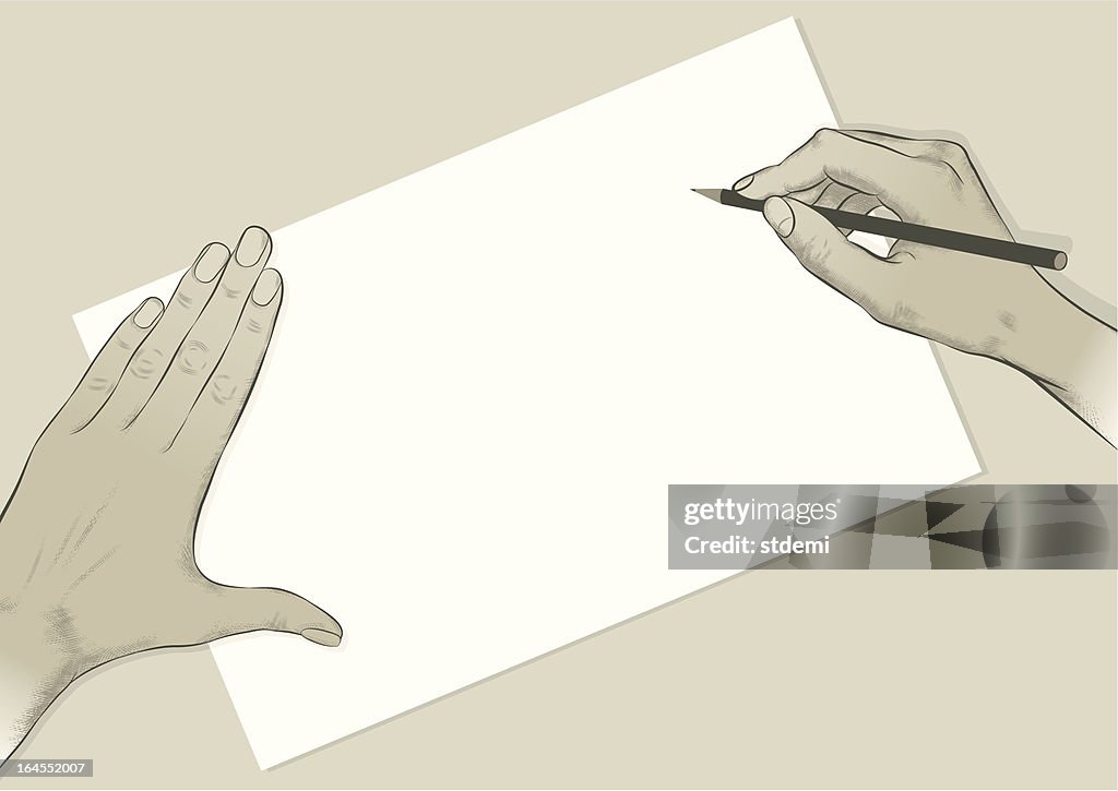 Writhed Drawing Example Writing Drawing High-Res Vector Graphic - Getty Images
