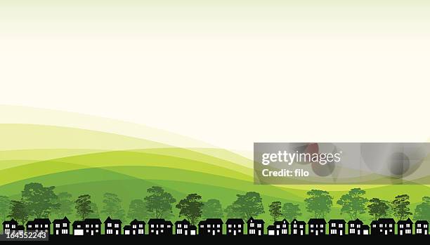 green living - housing problems stock illustrations