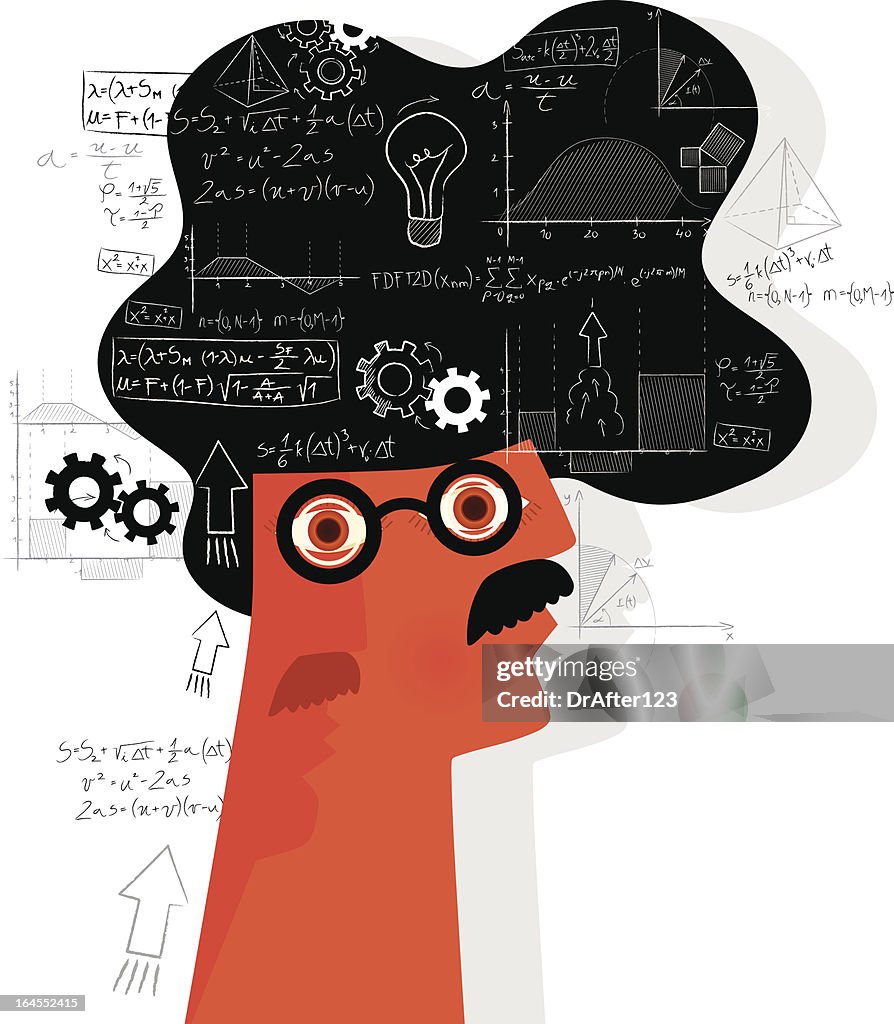 Genius Head High-Res Vector Graphic - Getty Images