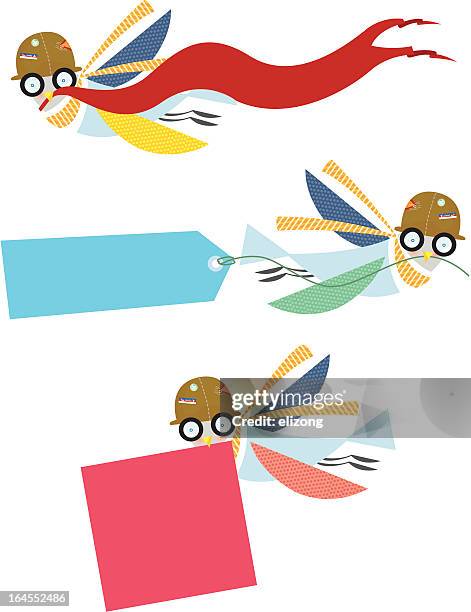 special bird delivery - certified mail stock illustrations