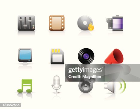 Multimedia Icon Set Multimedia Icon Set
