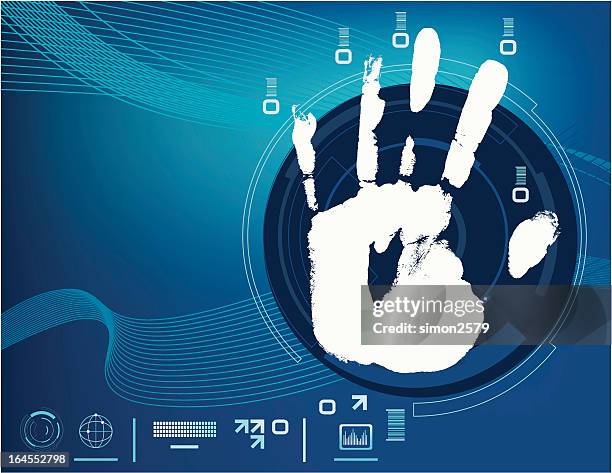 bildbanksillustrationer, clip art samt tecknat material och ikoner med security abstract - barcode scanner