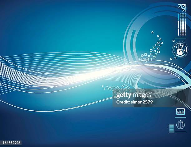 technology abstract - typing email stock illustrations
