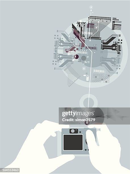 digital camera abstract - photographers backdrop stock illustrations