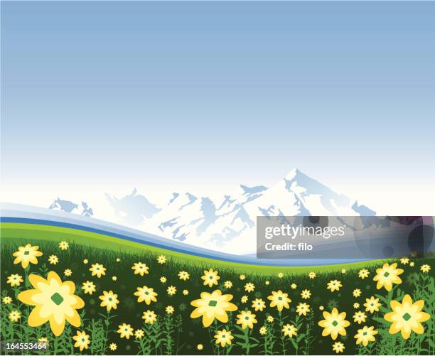 frühling frischen - rolling landscape stock-grafiken, -clipart, -cartoons und -symbole