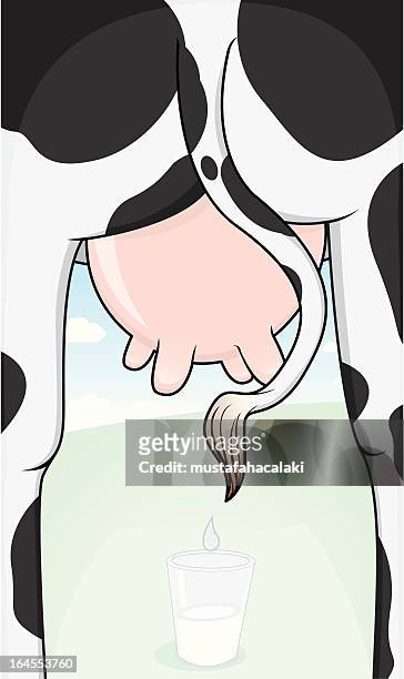 ilustraciones, imágenes clip art, dibujos animados e iconos de stock de leche fresca - ubre