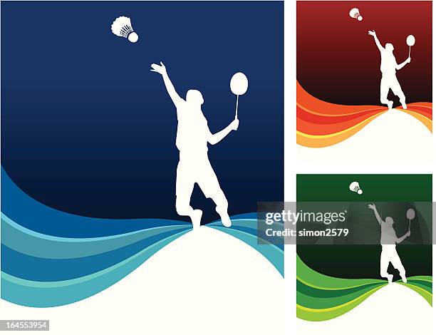 sport hintergrund - federball stock-grafiken, -clipart, -cartoons und -symbole