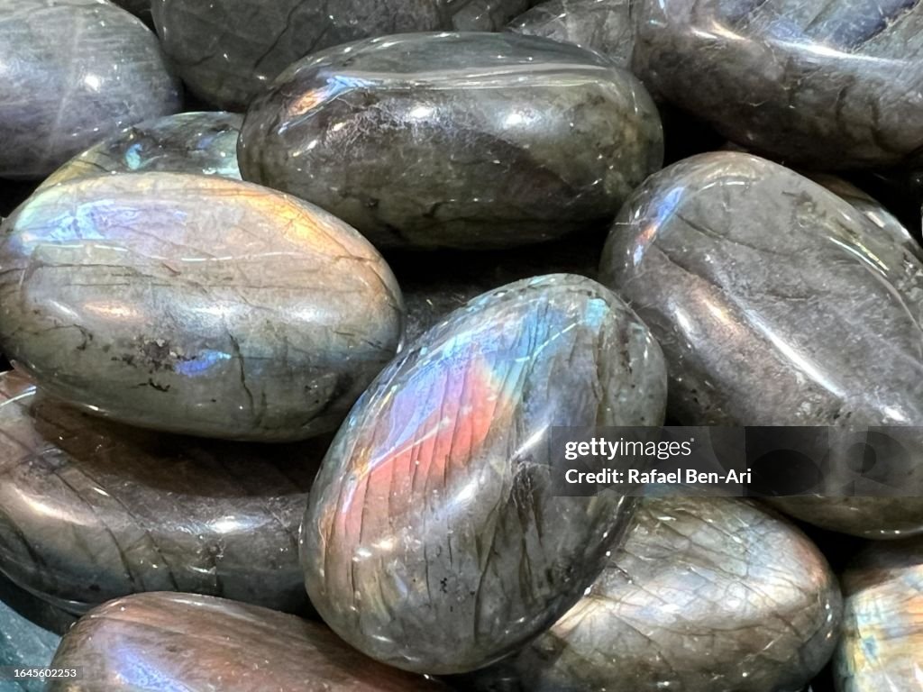 Labradorite stone abstract background