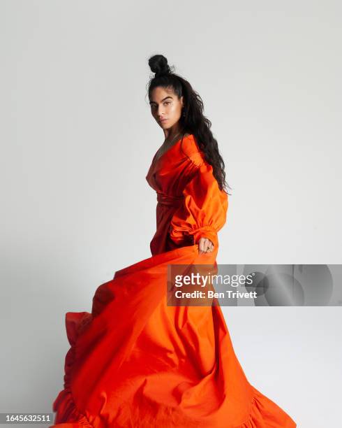 Jessie Reyez poses at the 2020 Universal Music Group Grammy Party on January 26, 2020 in Los Angeles, California.