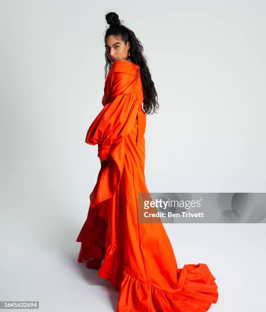 Jessie Reyez poses at the 2020 Universal Music Group Grammy Party on January 26, 2020 in Los Angeles, California.
