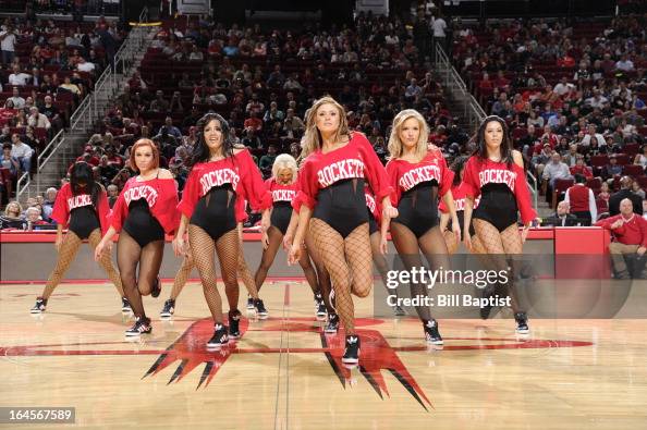 Houston Rockets Dance The Power Dancers of the Houston Rockets perform during the game ...